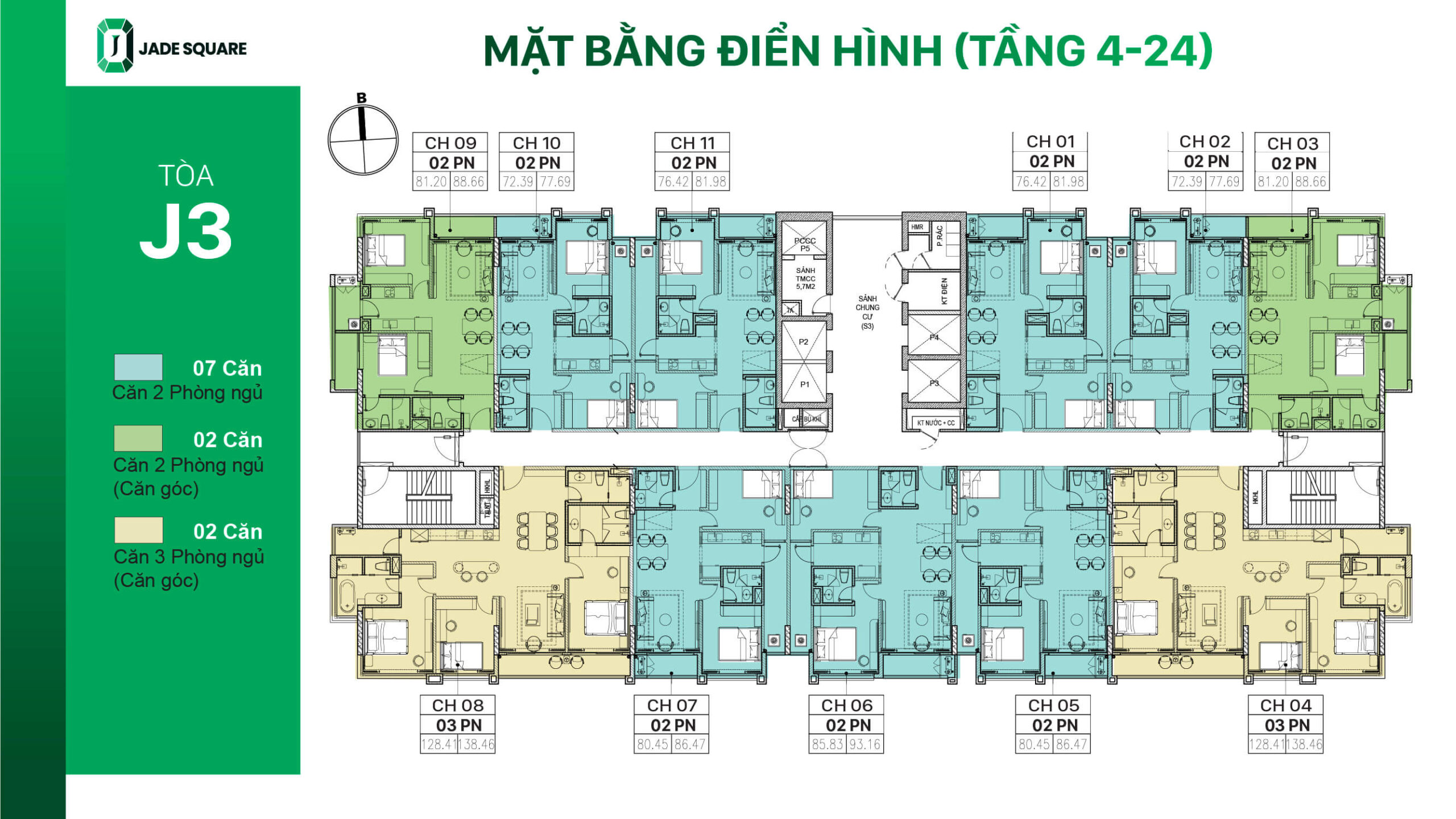 Mat bang tang 4-24 jade square