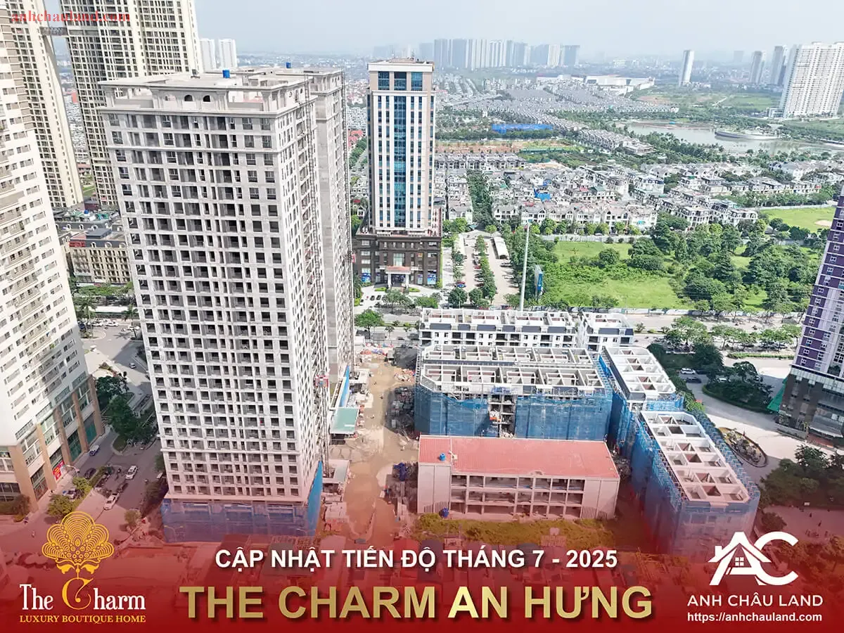 Tien do du an The Charm Thang 7 2025