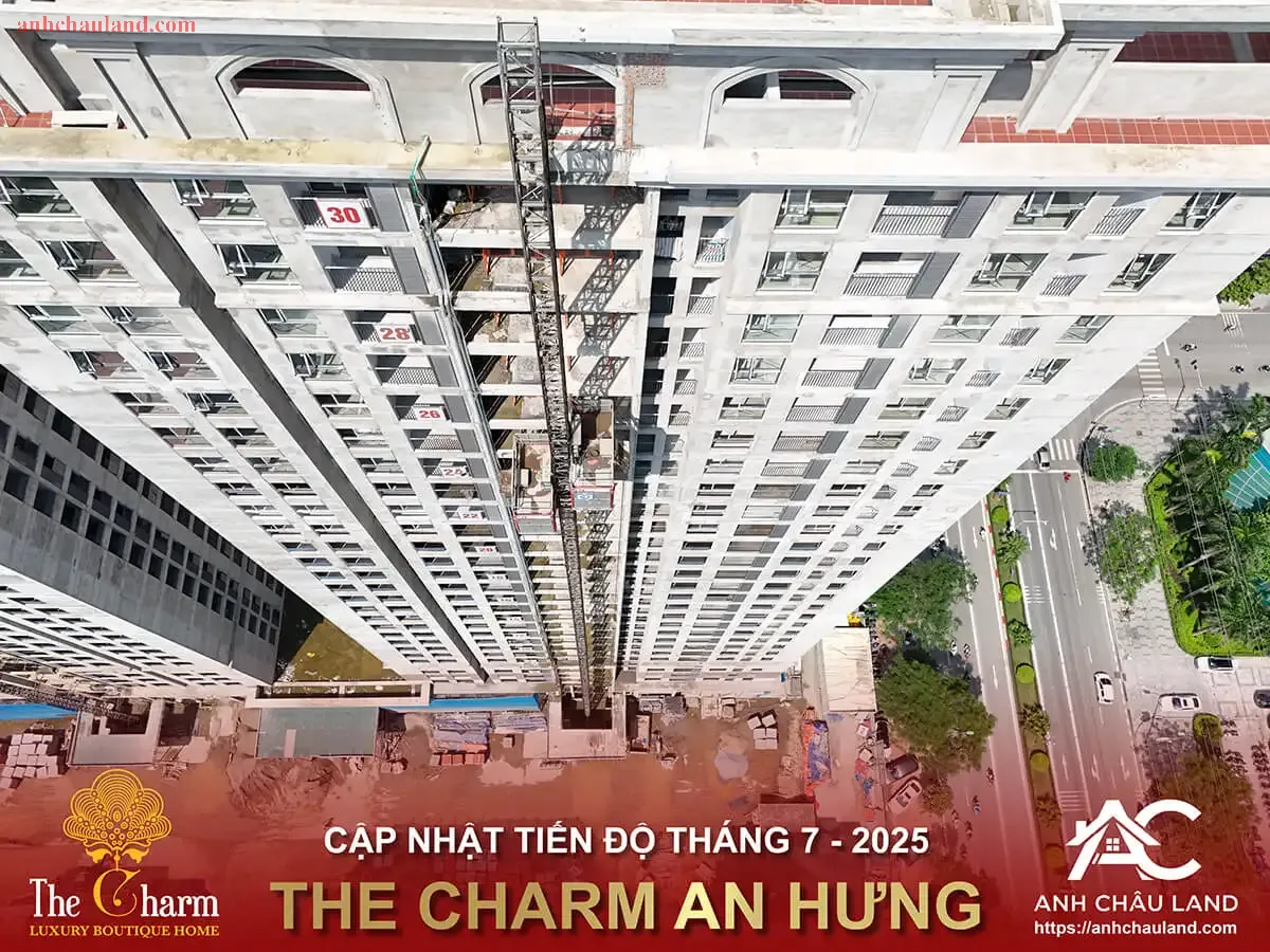 Tien do du an The Charm Thang 7 2025